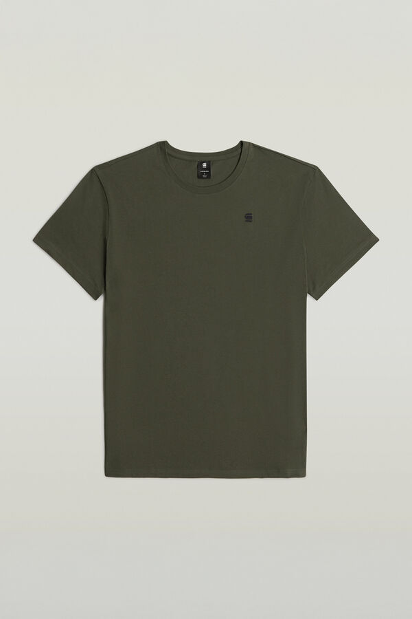 G-STAR Camiseta de manga curta com logo G-Star cinzento