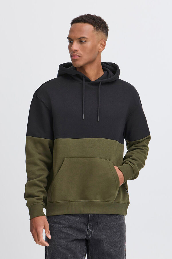 Blend Sudadera bicolor kaki
