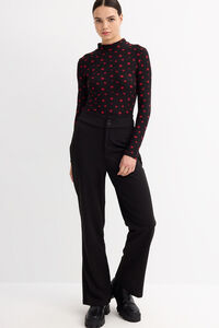 Inside Camiseta Cuello Perkins Con Estampado