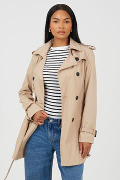 Brave Soul Trench coat with belt and buttons