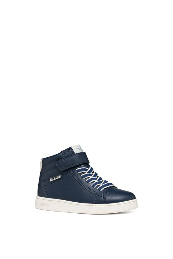 Geox Faux leather trainers blue