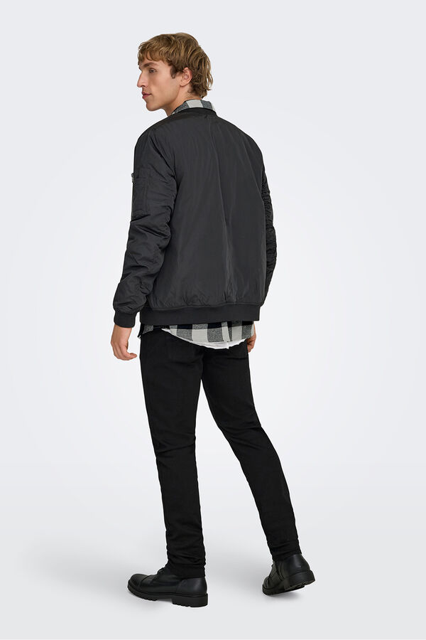 Only & Sons Chaqueta estilo bomber negro