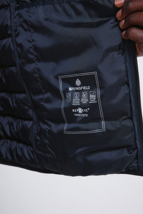 Springfield Chaqueta acolchada capucha azul