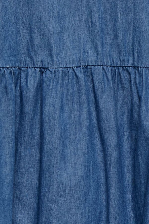 Only Vestido curto fluido azul