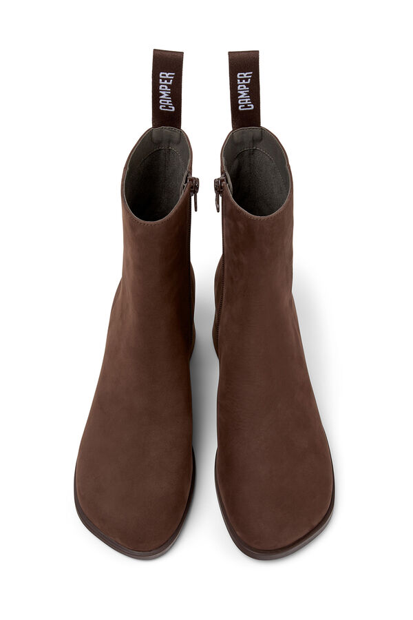 Camper Botas de couro de cano meia preto