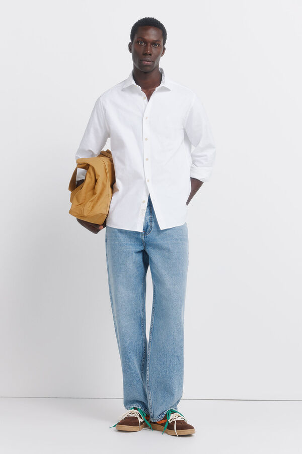 Springfield Lightweight Oxford shirt white