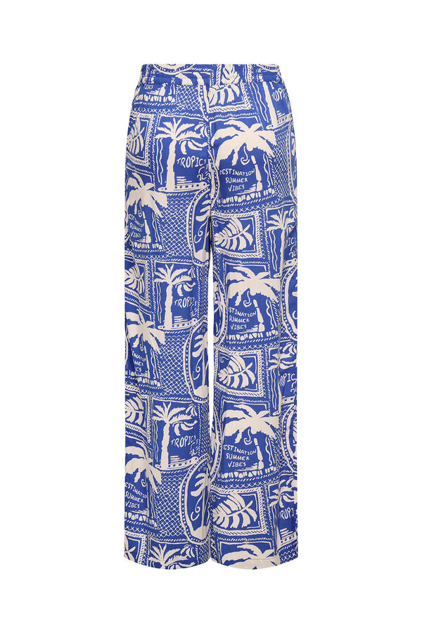 JDY Pantal&oacute;n largo ancho azul