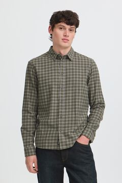 Blend Camisa em algod&atilde;o de manga comprida
