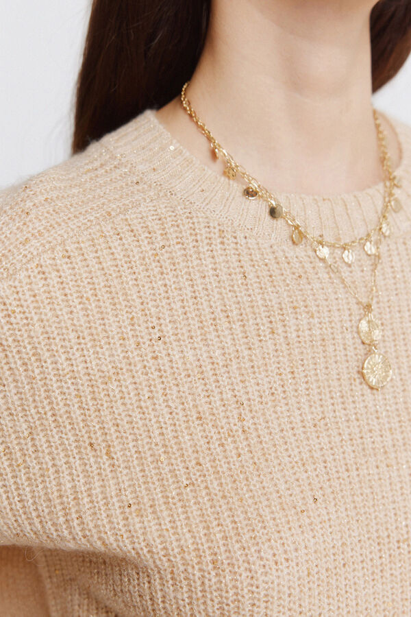 Springfield Sequined jumper brown