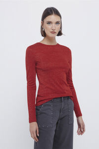 Springfield Lurex neckline neckline T-shirt