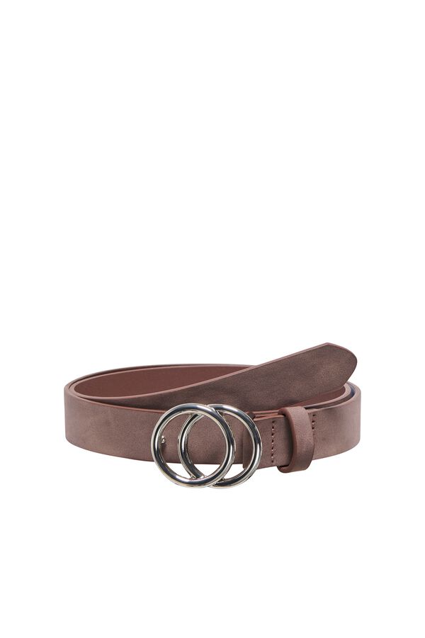 Only Adjustable faux leather belt nude