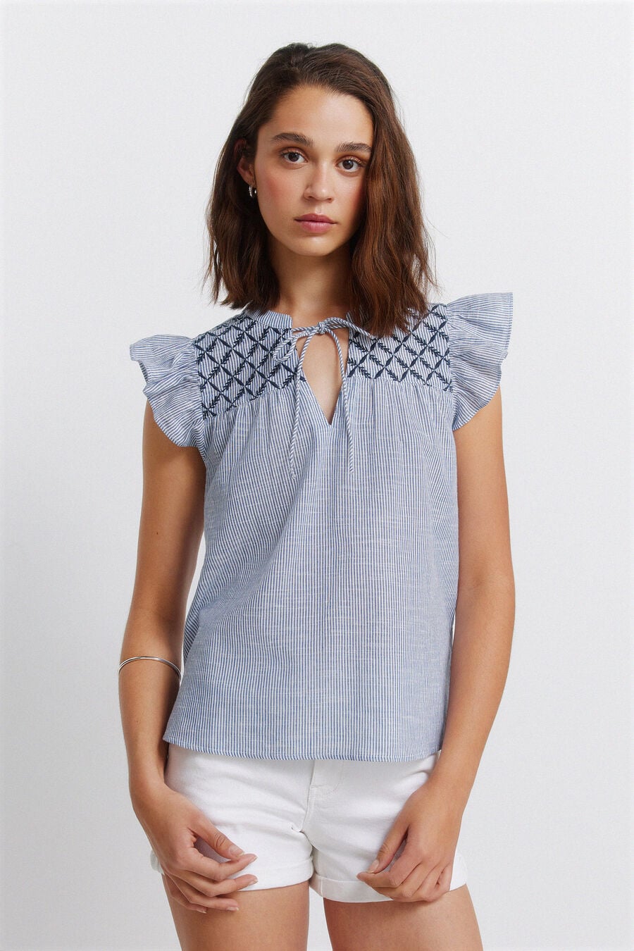 Blusa volantes plumeti