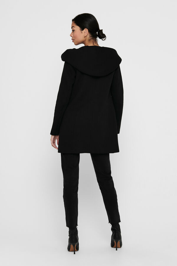 Only Midi cloth coat black