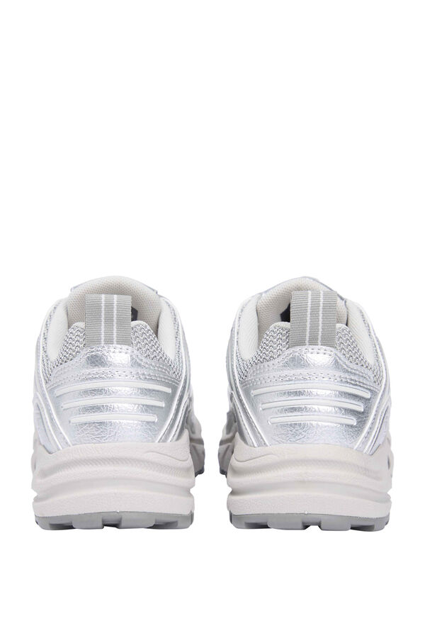 Tommy Jeans Zapatillas runner Tommy Jeans con detalles metalizados gris