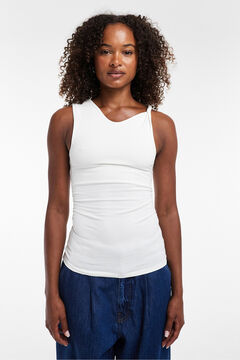 Topshop Top cuello redondo