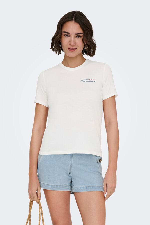Only Short-sleeved T-shirt white