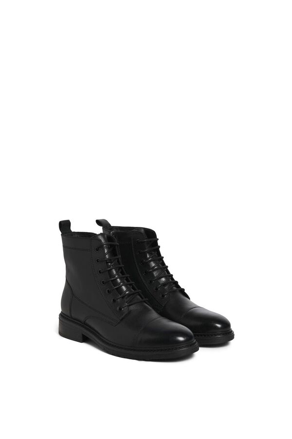 Jack & Jones for men leather boots black