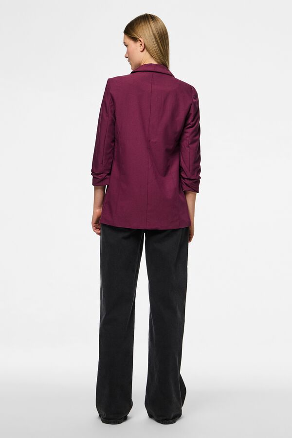 Pieces 3/4 sleeve blazer pink