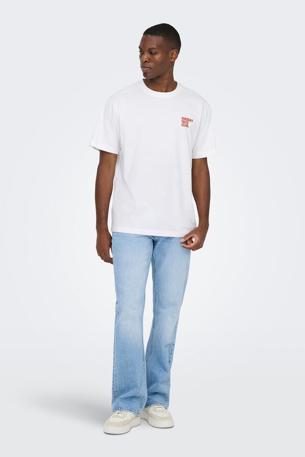 Only & Sons Short sleeve T-shirt Wei&szlig;