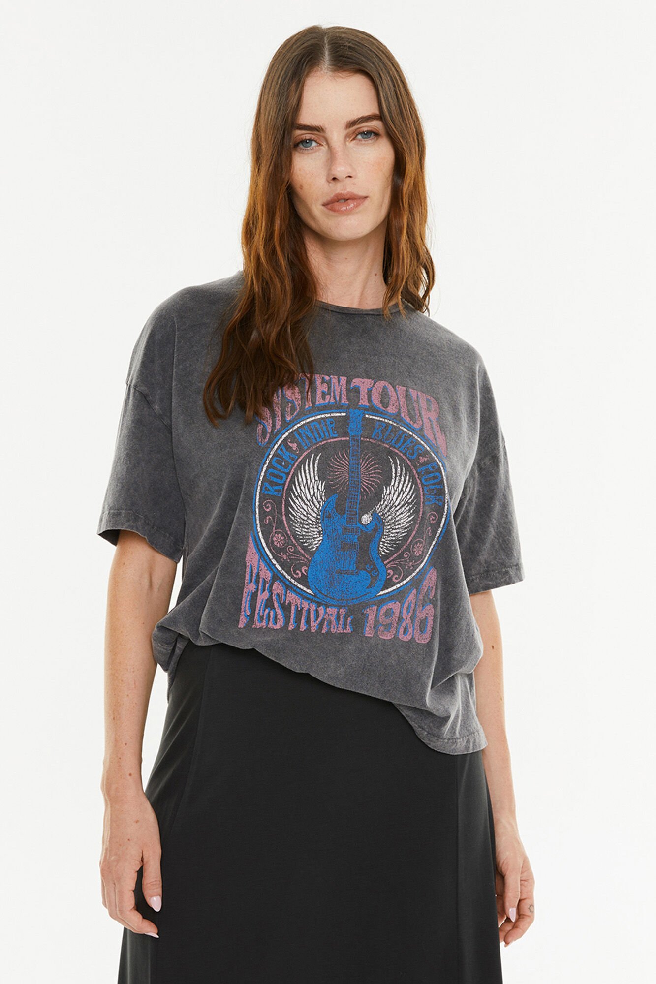 Systemaction T-shirt posicional de guitarra