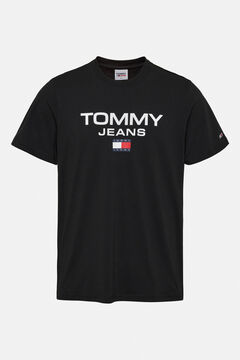 Springfield T-shirt Tommy Jeans com logo  preto