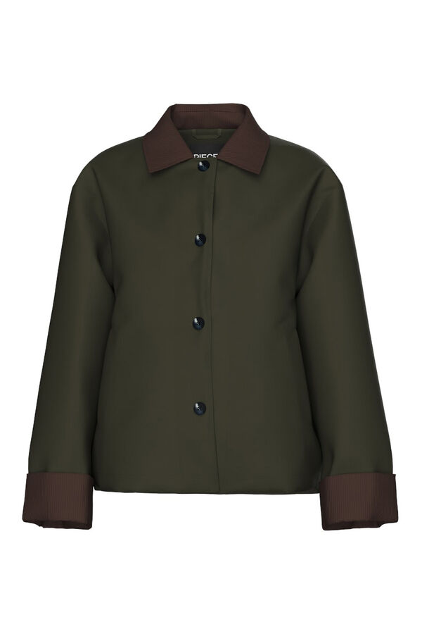 Pieces Contrast jacket  Zelena
