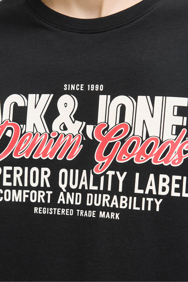 Jack & Jones Regular fit printed t-shirt Crna
