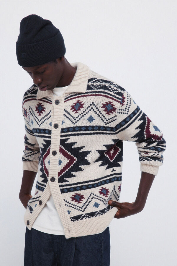 Springfield Fancy diamond cardigan red