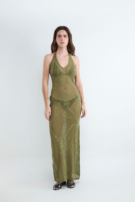Vestido largo flores