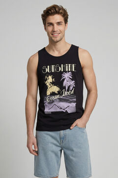 JJ REBEL Printed vest top