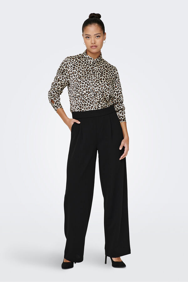 JDY Satin-Finish shirt white