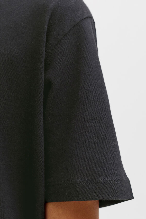 Jack & Jones Junior Camiseta b&aacute;sca logo negro