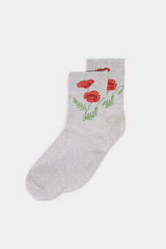 Springfield Flower socks grey