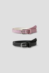 Name It Set de dos cinturones rosa
