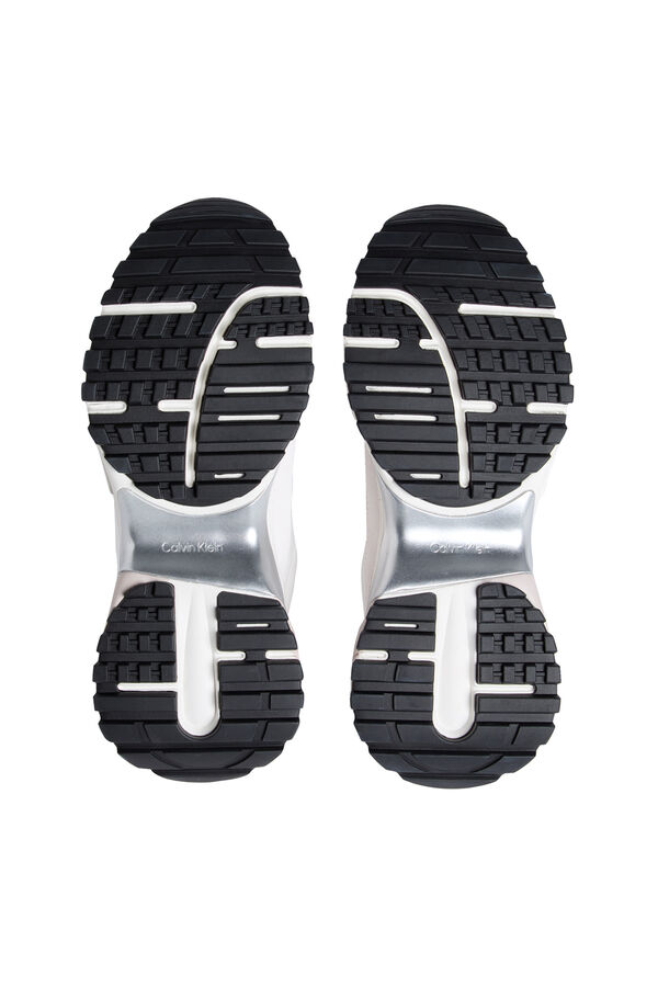 Calvin Klein Zapatilla de mujer con logo blanco