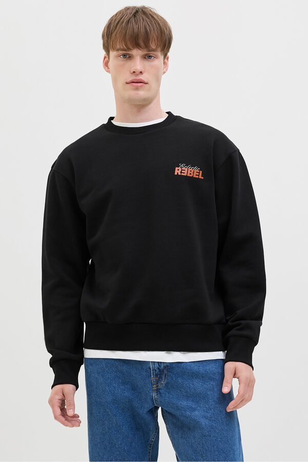 JJ REBEL Sudadera back print negro