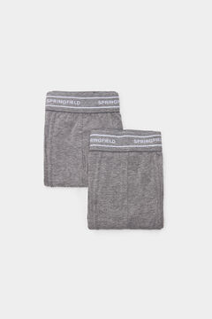 Springfield Pack 2 boxers básicos gris oscuro