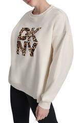 DKNY Sudadera logo dkny beige