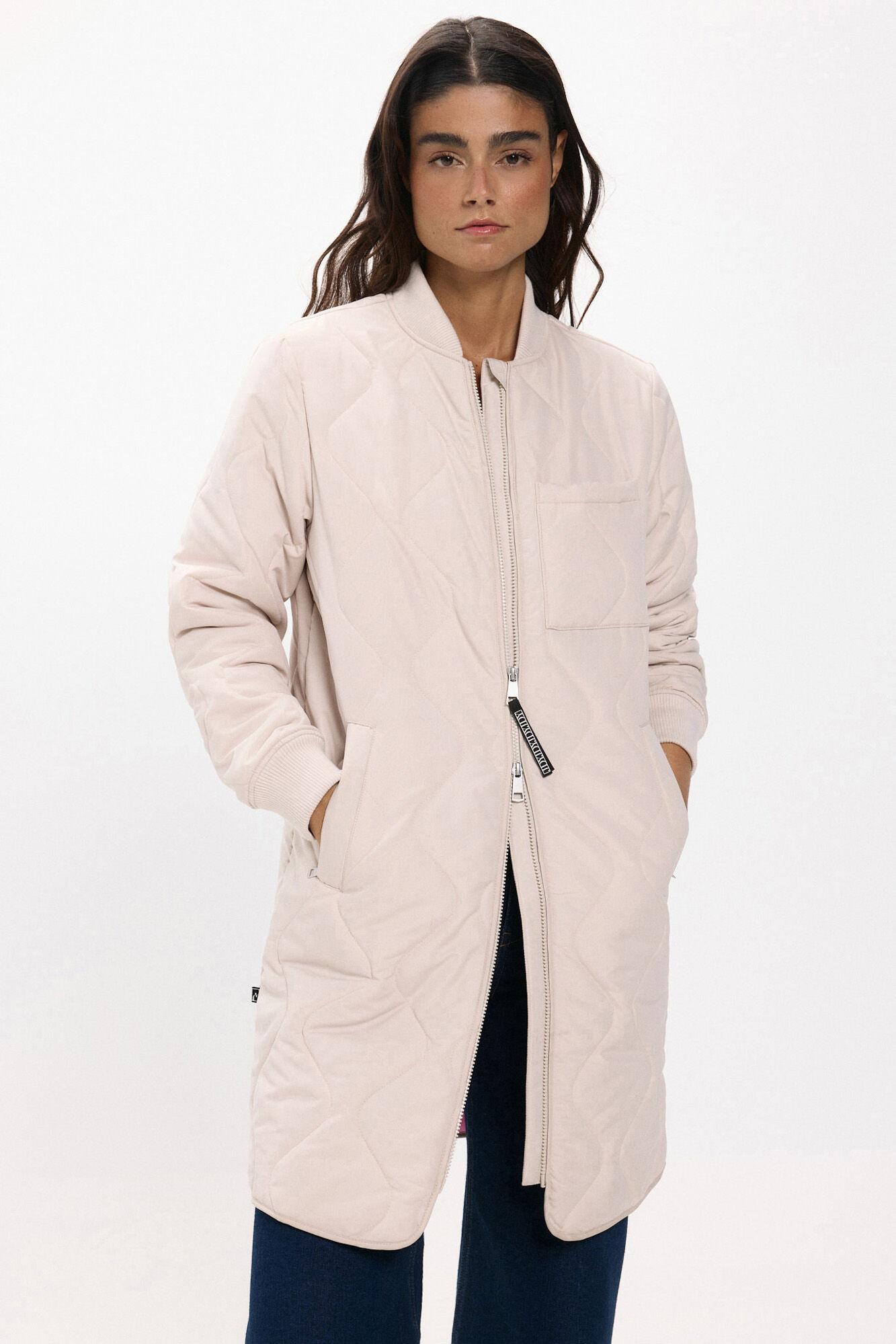 JDY Abrigo largo acolchado