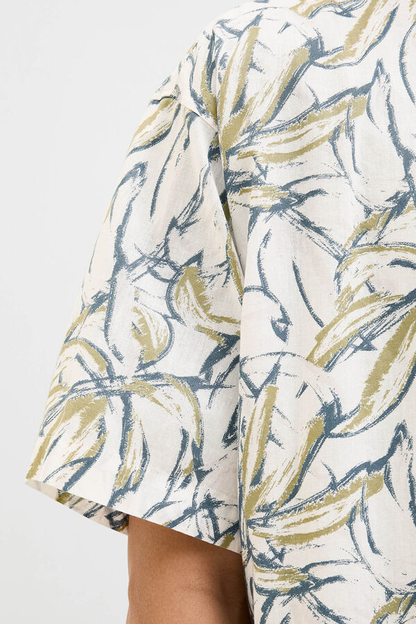 Jack & Jones Camisa manga corta oversized blanco