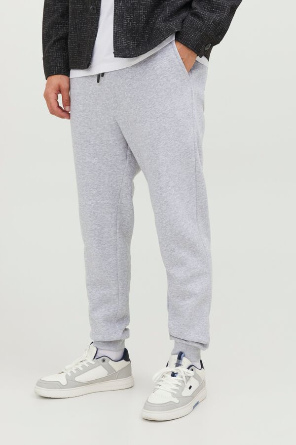 Jack & Jones Regular fit mid-rise trousers gris