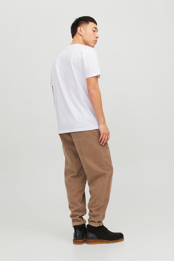 Jack & Jones Camiseta regular fit logo peque&ntilde;o blanco