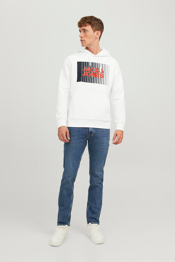 Springfield Sweatshirt com capuz padrão branco