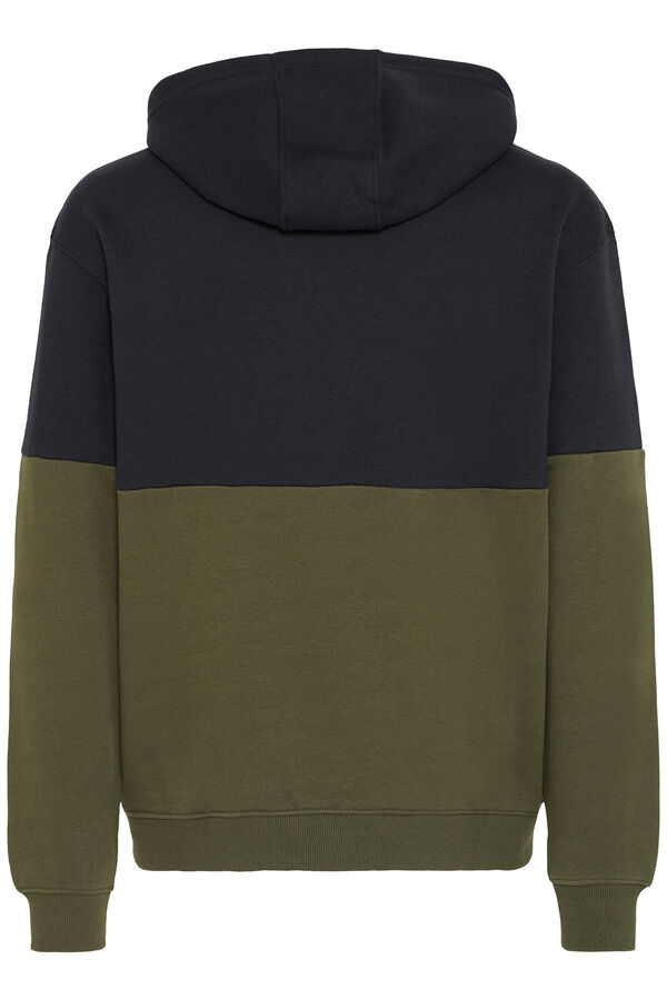 Blend Sudadera bicolor kaki