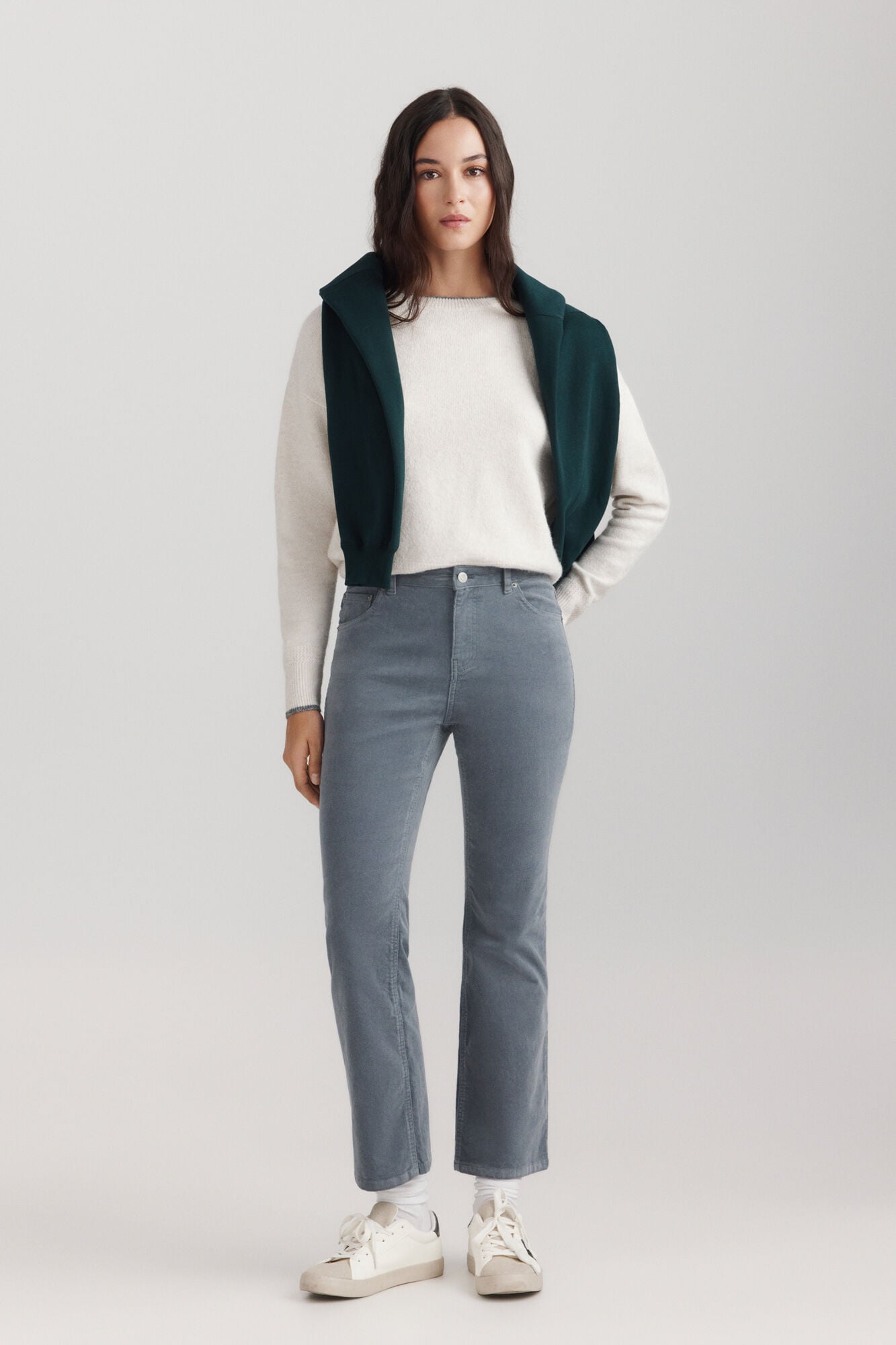 Springfield Corduroy flare trousers