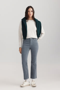 Springfield Pantalone od somota sa zvonastim nogavicama