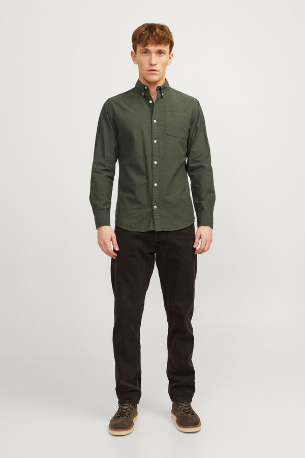 Jack & Jones Hemd in normaler Passform Gr&uuml;n