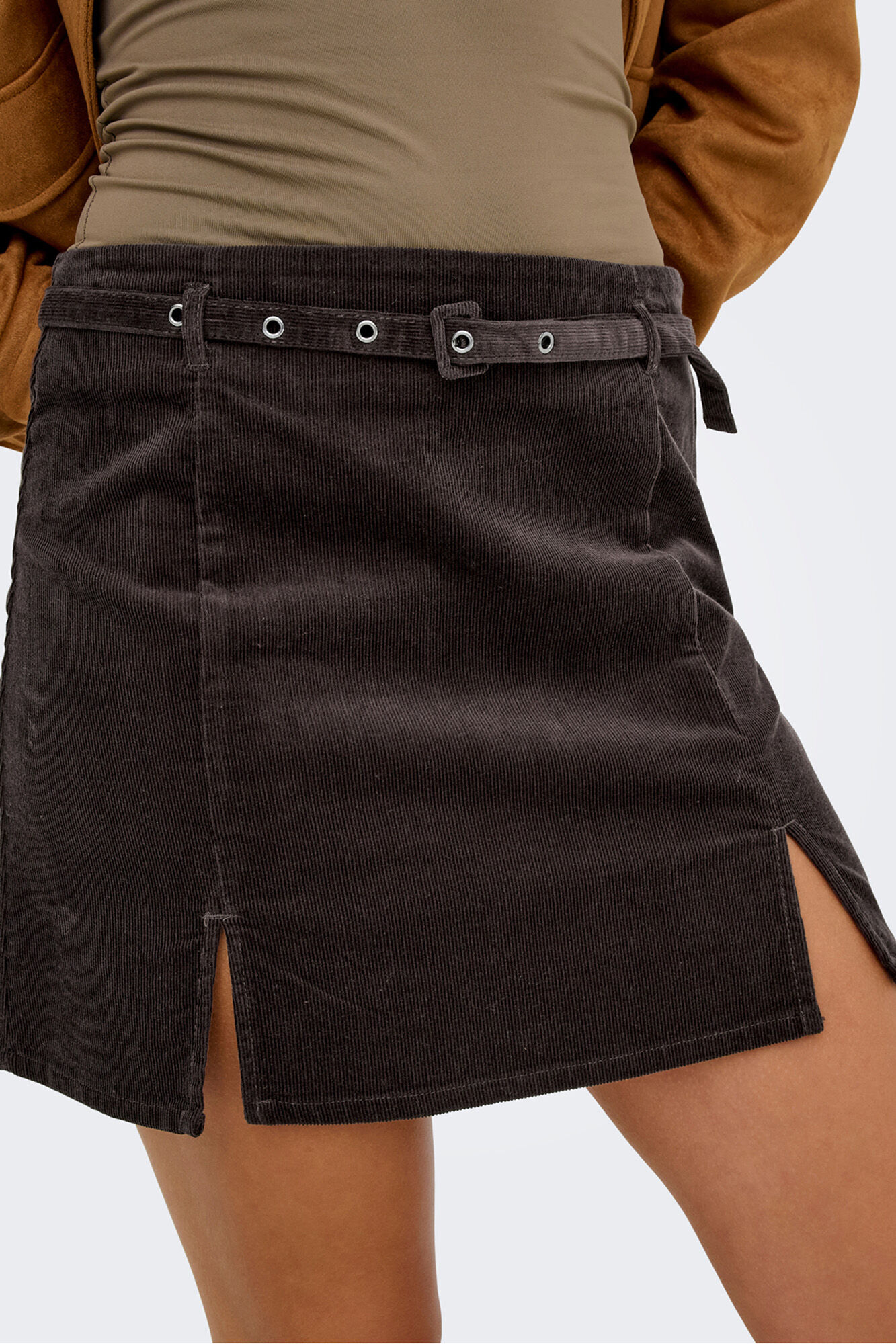 Only Falda corta de pana