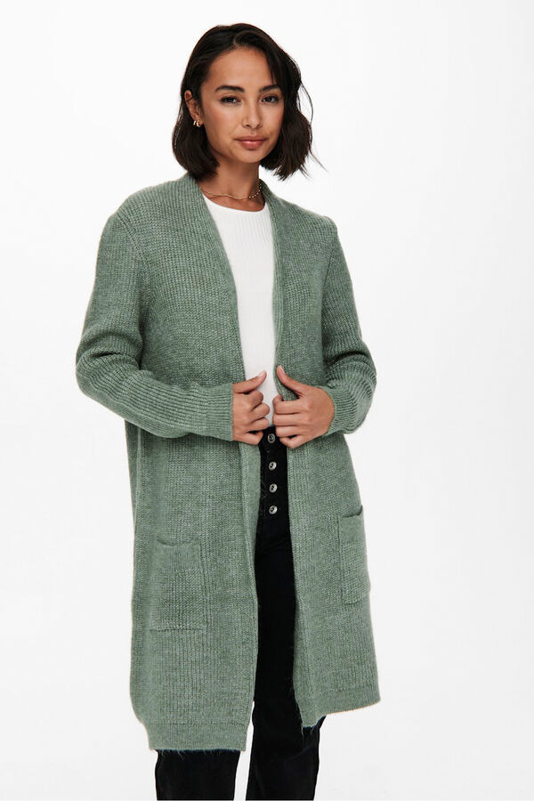 Only Midi cardigan with pockets beige