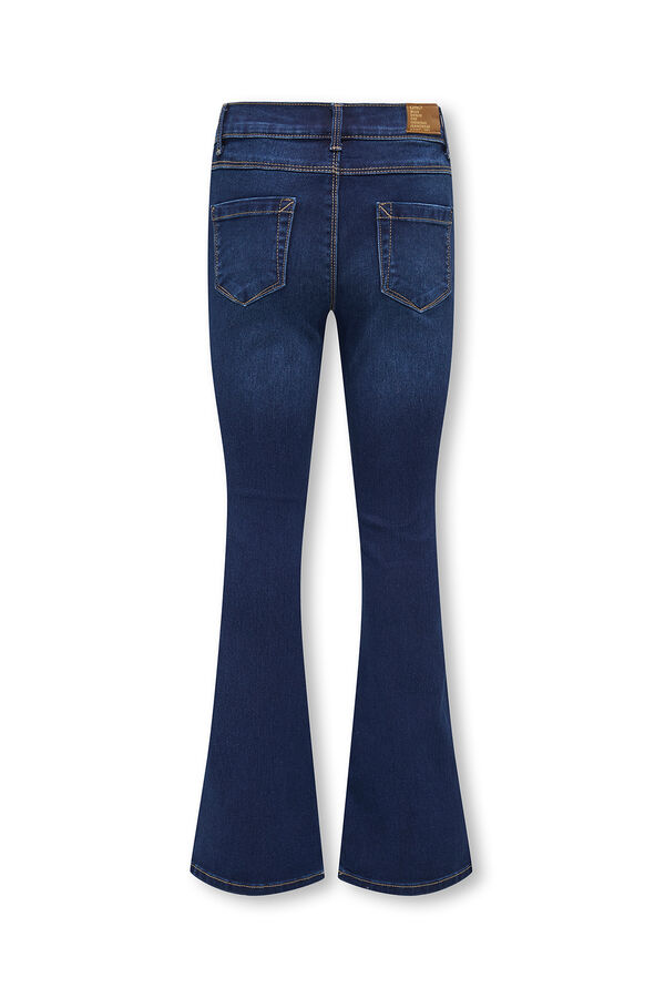 Only Girls Cal&ccedil;a jeans flare para menina azul